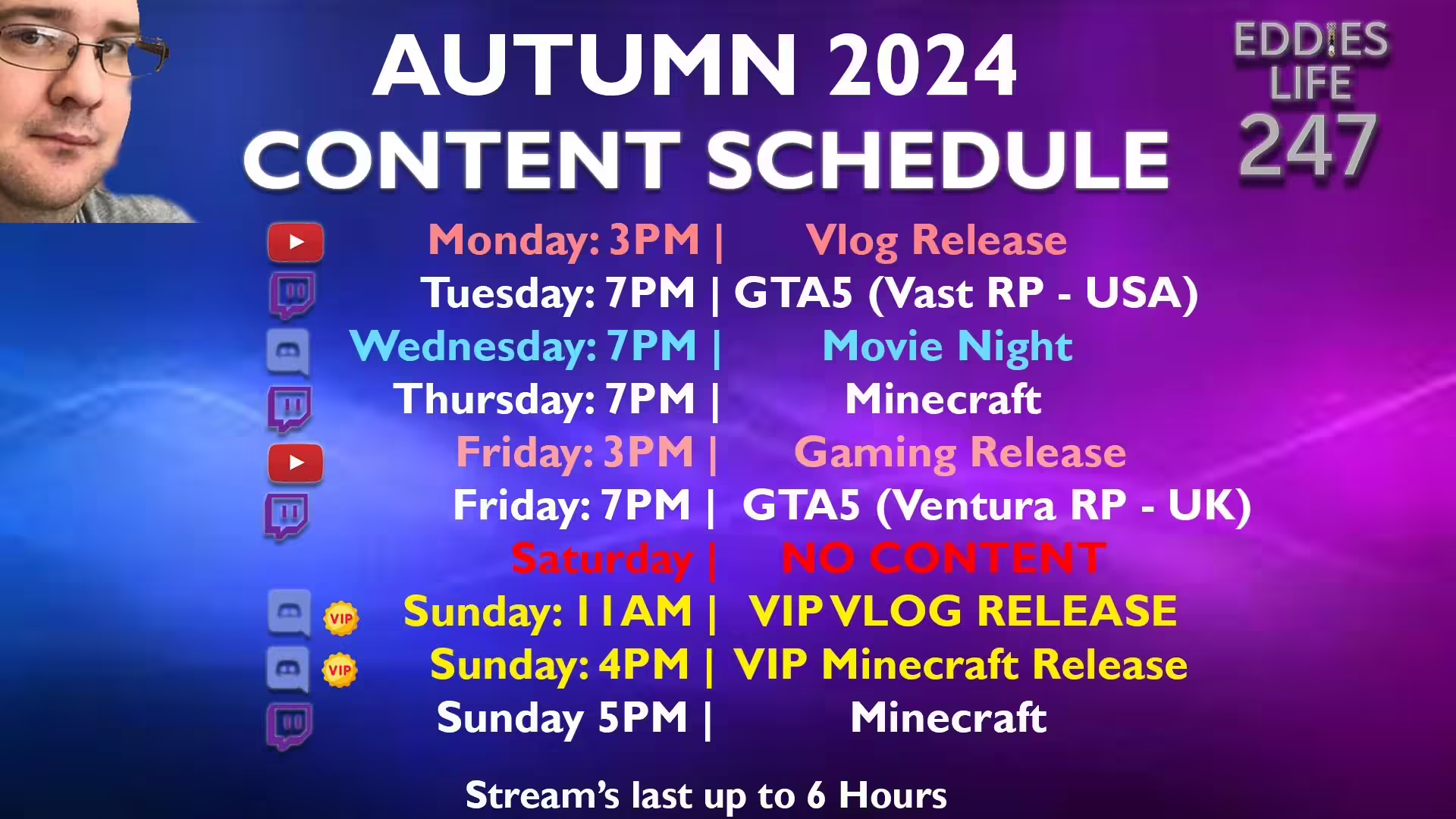 Calendar Conflicts caused a brand new schedule!